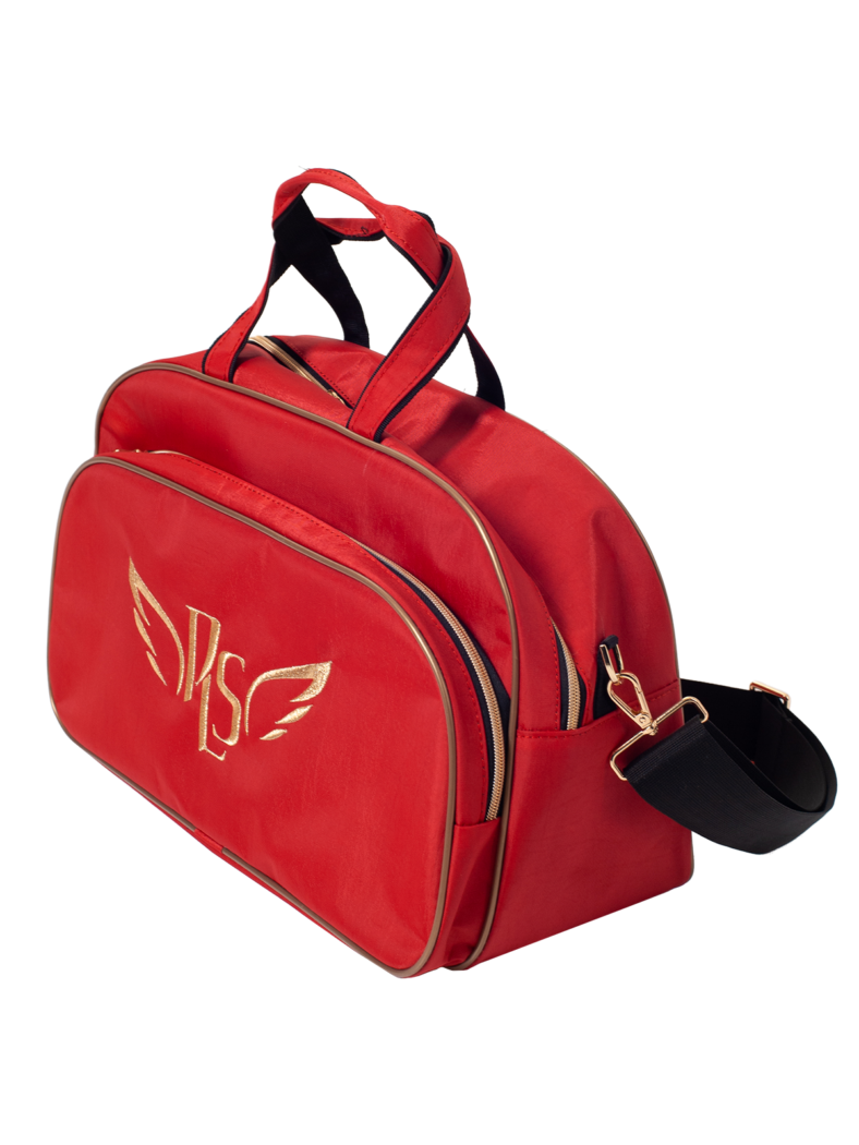 P.L.S "Tiffany" Gymnastics Bag, Gold Embroidery, Red*
