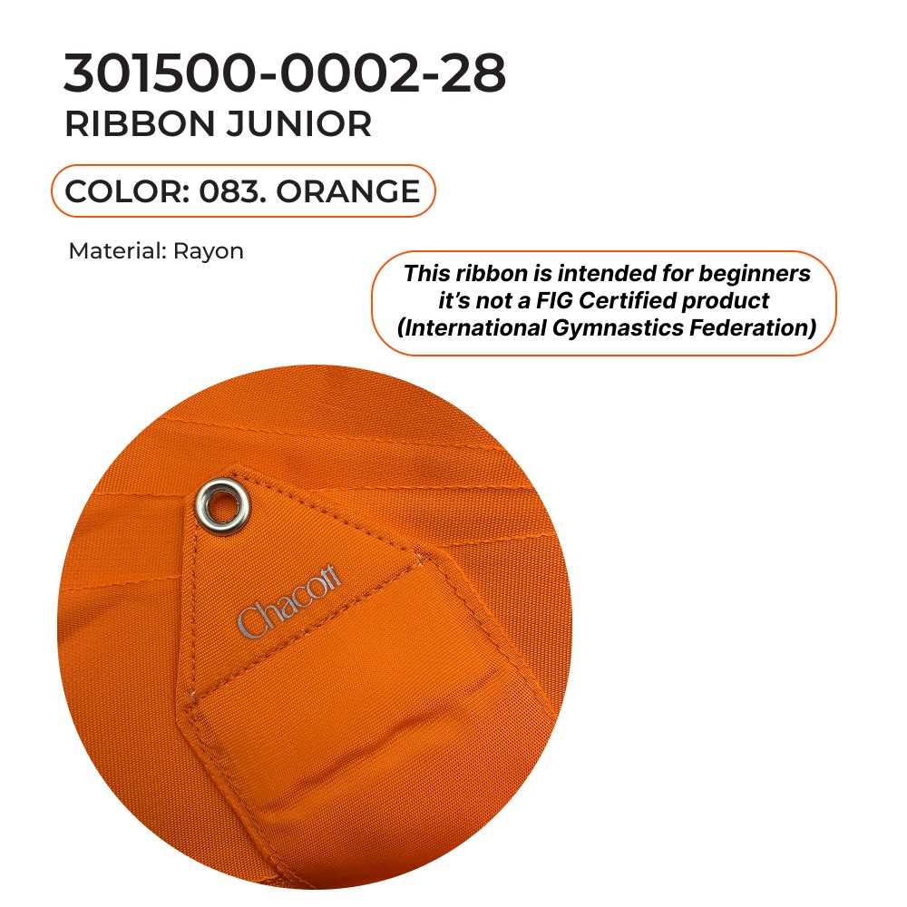 CHACOTT Ribbon 4 м 301500 0002-28 FIG (083) Orange view 2