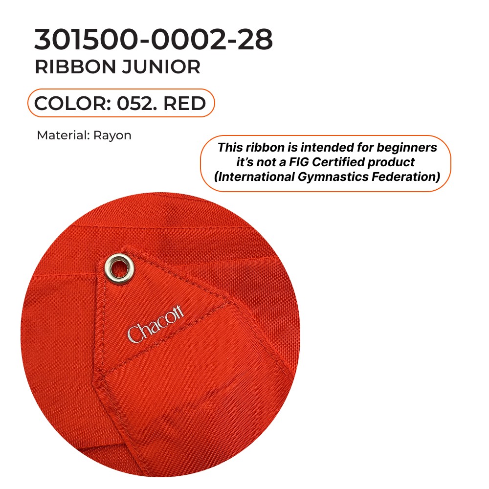 CHACOTT Ribbon 4 м 301500 0002-28 FIG (052) Red view 2
