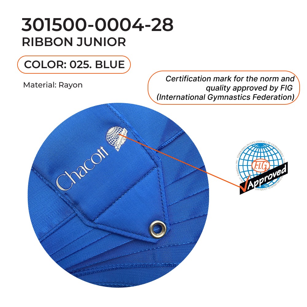 CHACOTT Gymnastic ribbon 5 m 301500 0004-98 FIG (025) Blue view 2