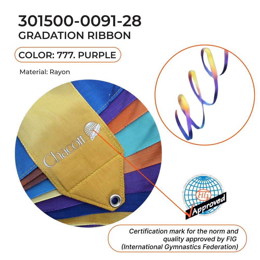 CHACOTT GRADATION Gymnastic ribbon 5 m 301500 0091-28 FIG (777) view 2