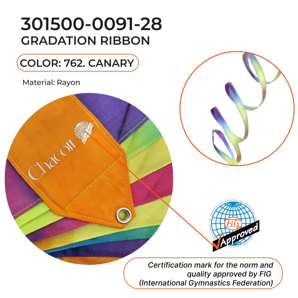 CHACOTT GRADATION Gymnastic ribbon 5 m 301500 0091-28 FIG (762) view 2