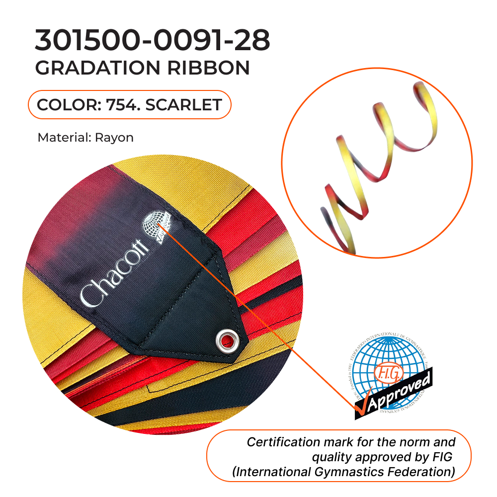 CHACOTT GRADATION Gymnastic ribbon 5 m 301500 0091-98 FIG (754) view 2