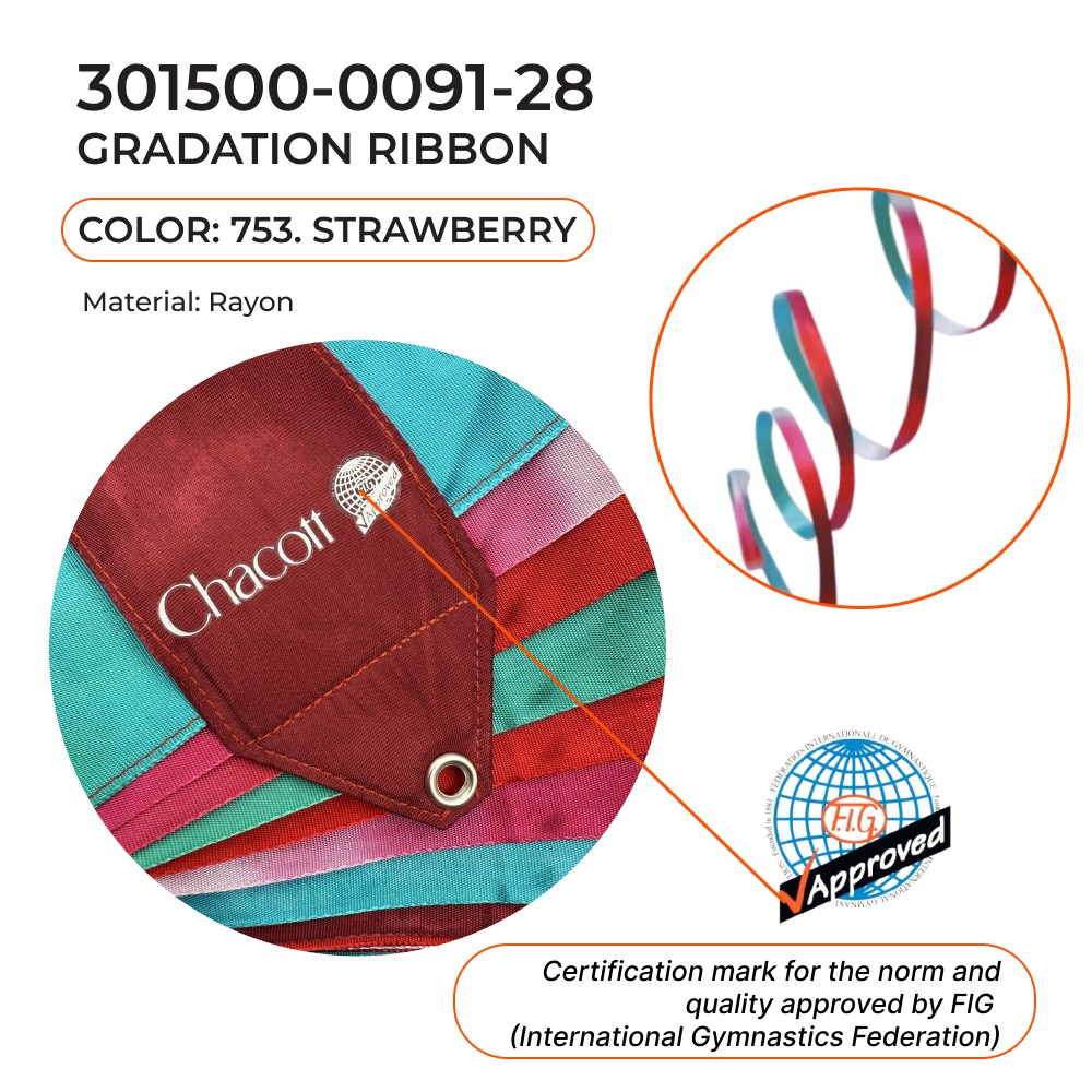 CHACOTT GRADATION Gymnastic ribbon 5 m 301500 0091-28 FIG (753) view 2
