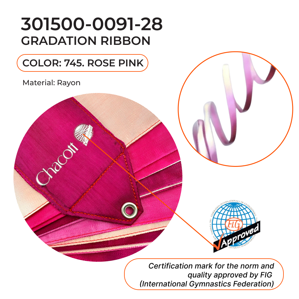 CHACOTT GRADATION Gymnastic ribbon 5 m 301500 0091-28 FIG (745) view 2