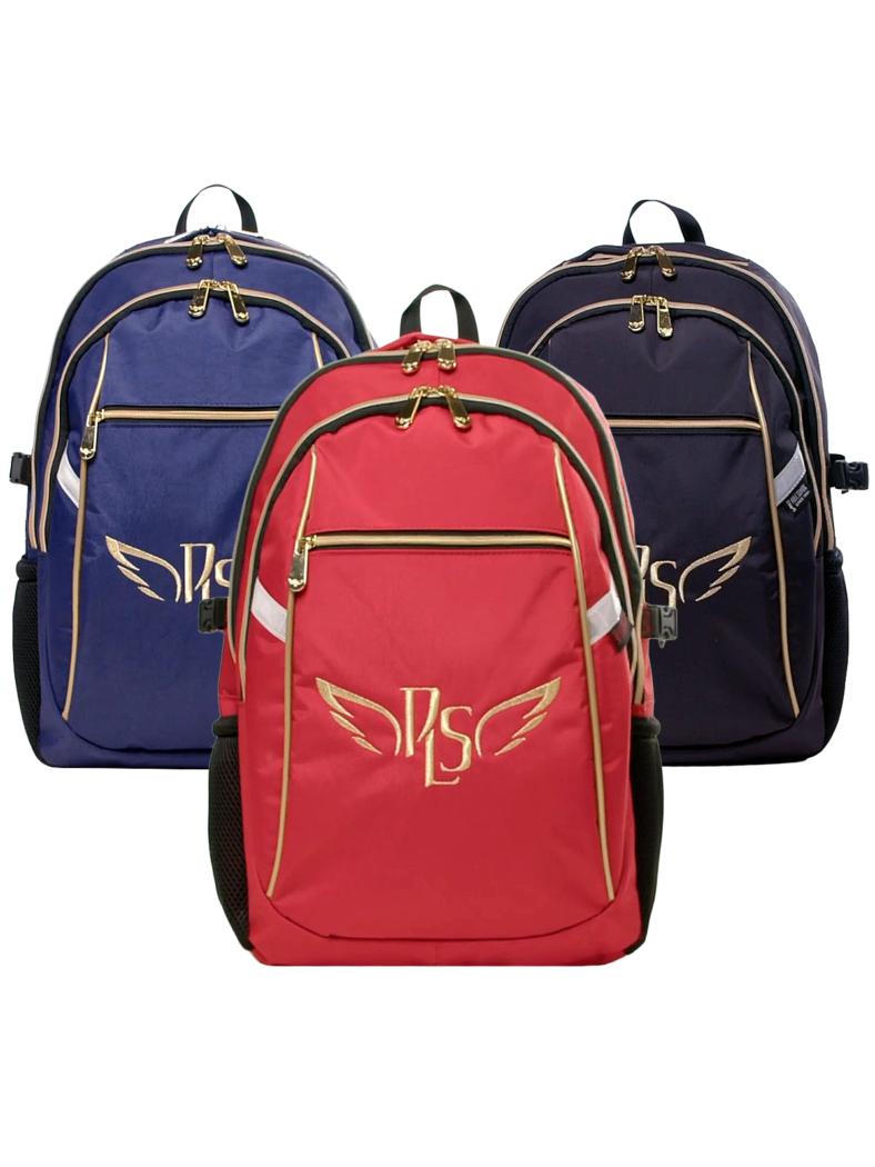 P.L.S "Champion-2" Gymnastics Backpack, Gold Embroidery (L) Black* view 3