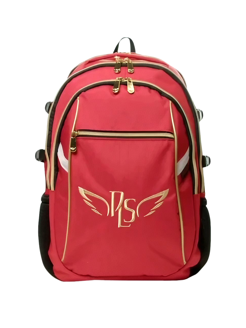 P.L.S "Champion Maxi" Gymnastics Backpack, Gold Embroidery (L) Red* view 10