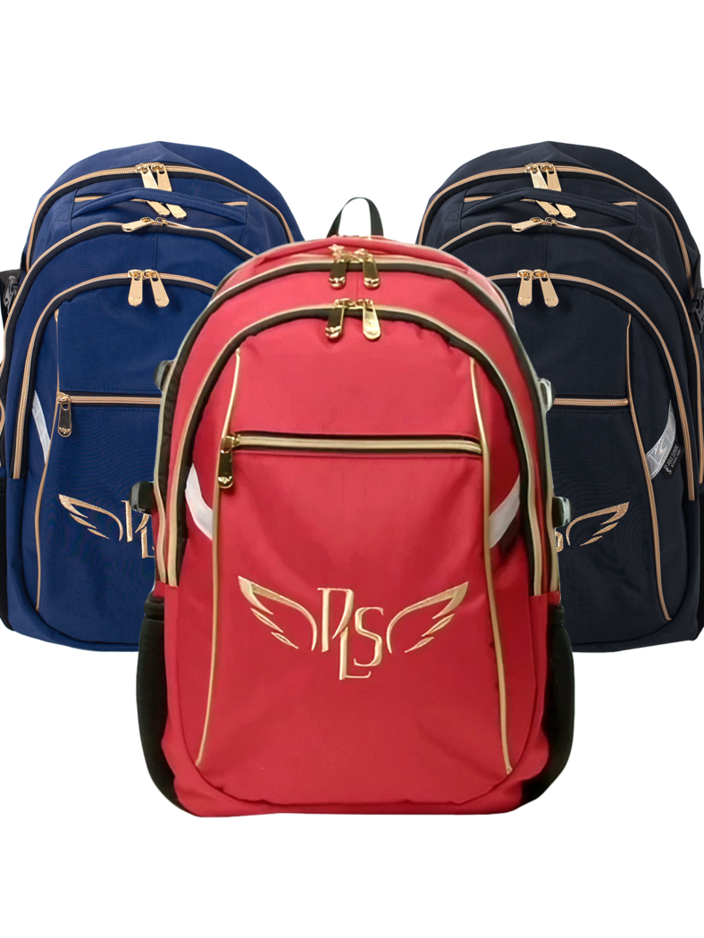 P.L.S "Champion Maxi" Gymnastics Backpack, Gold Embroidery (L) Red* view 6