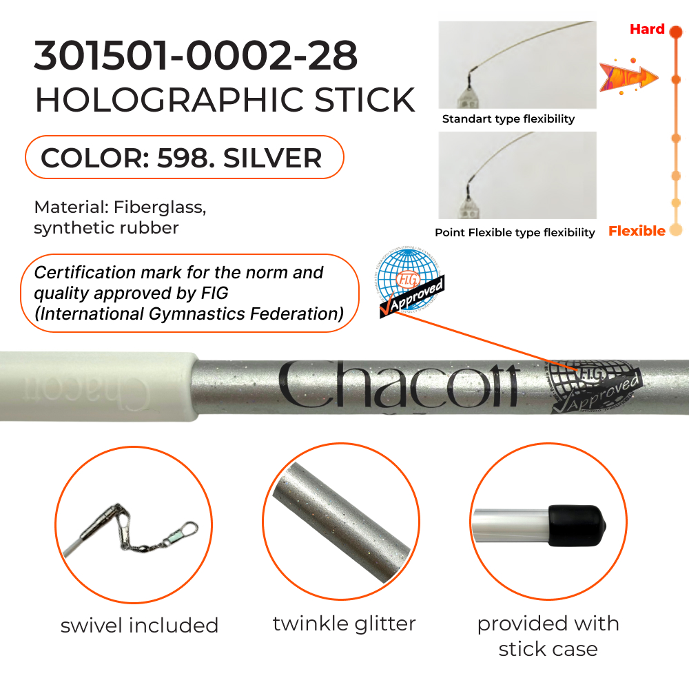 CHACOTT 60 cm Holographic Stick Seniors, Silver 301501 0002-98 (598) view 2