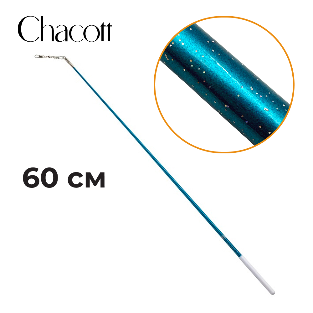 CHACOTT 60 cm Holographic Stick Seniors, Turquoise Blue 301501 0002-98 (523)