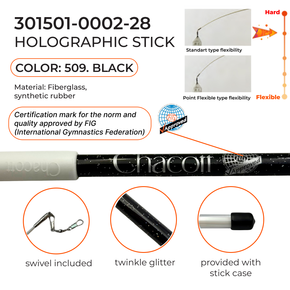CHACOTT 60 cm Holographic Stick Seniors, Black  301501 0002-98 (509) view 2