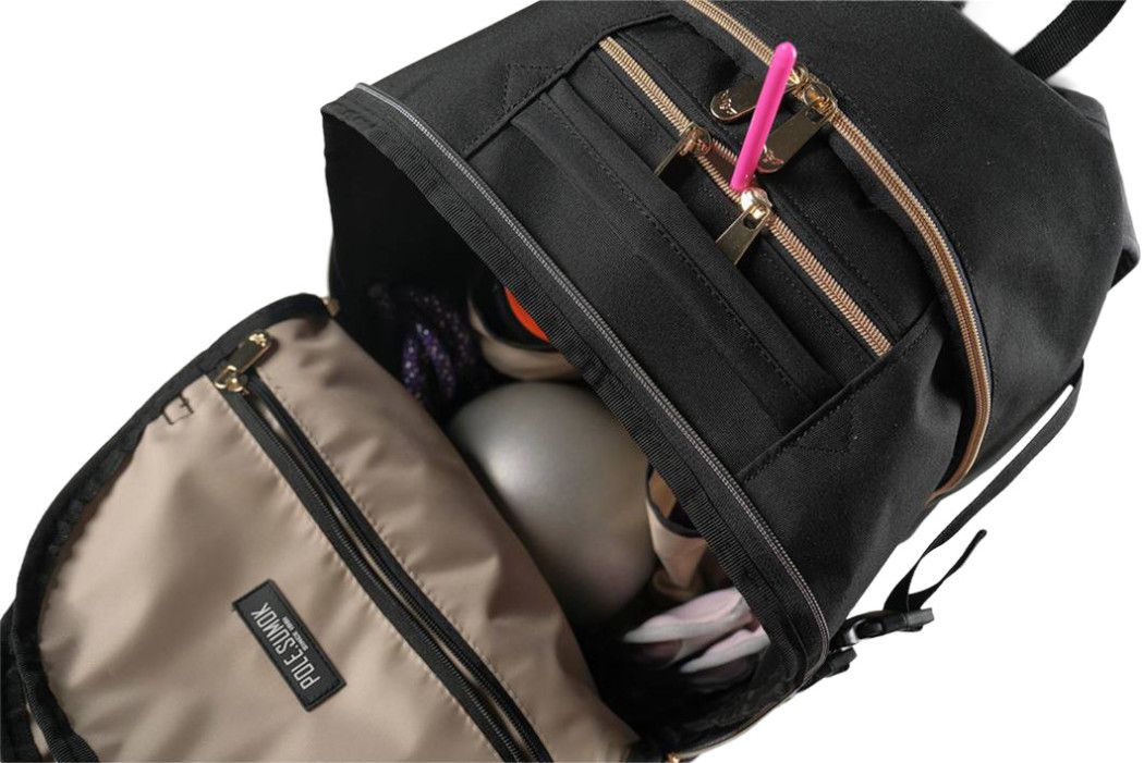 P.L.S "Champion Maxi" Gymnastics Backpack, Gold Embroidery (L) Black* view 5