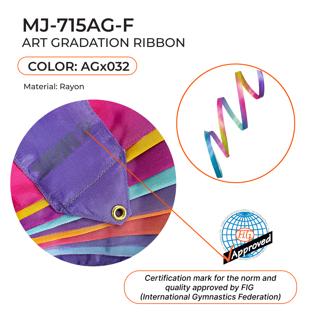 SASAKI Gymnastic ribbon 5 m MJ-715AG (AGx032) FIG view 2