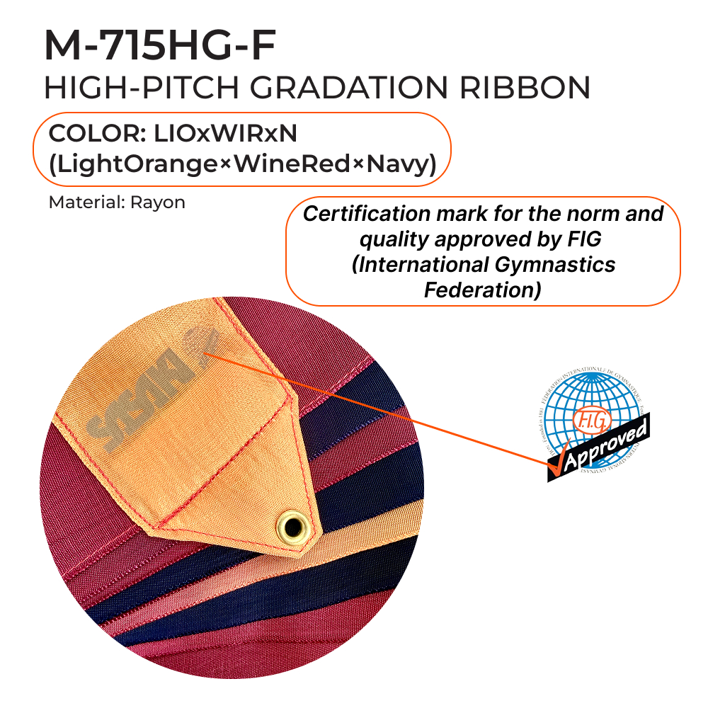 SASAKI FIG Gymnastic ribbon 5 m MJ-715HG FIG (LIOxWIRxN) view 2