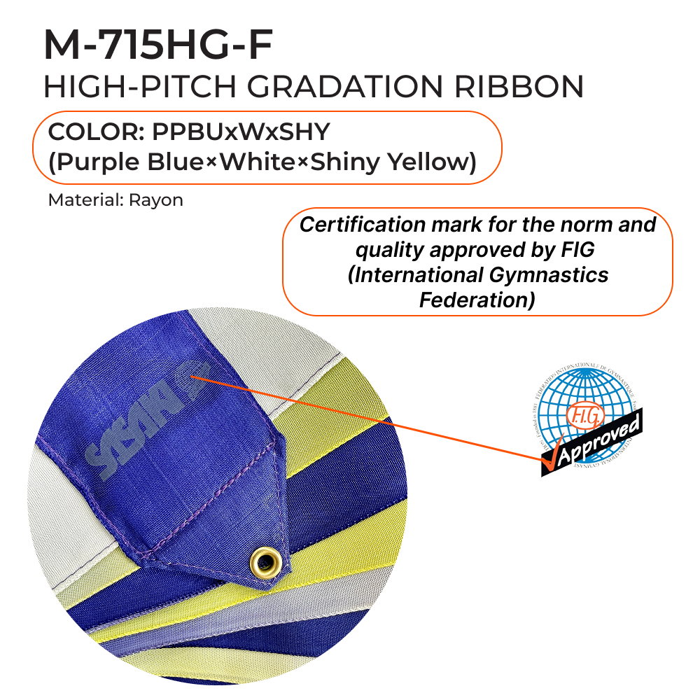 SASAKI FIG Gymnastic ribbon 5 m MJ-715HG FIG (PPBUxWxSHY) view 2