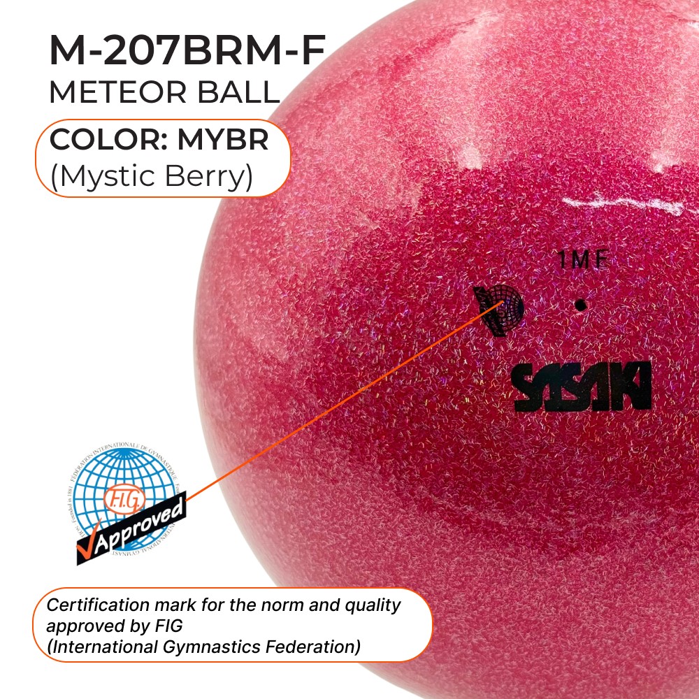 SASAKI Ball 18.5 cm Seniors Meteor M-207BRM FIG (MYBR) view 2