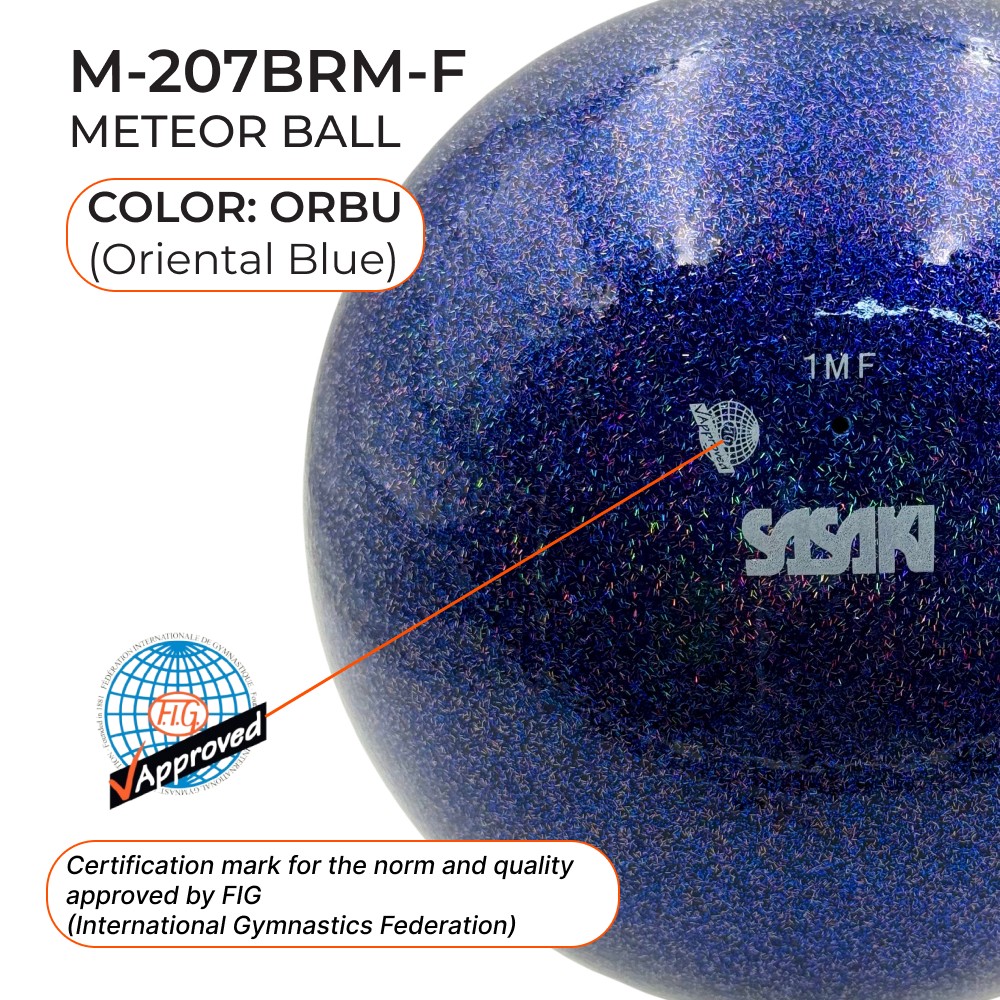 SASAKI Ball 18.5 cm Seniors Meteor M-207BRM FIG (ORBU) view 2