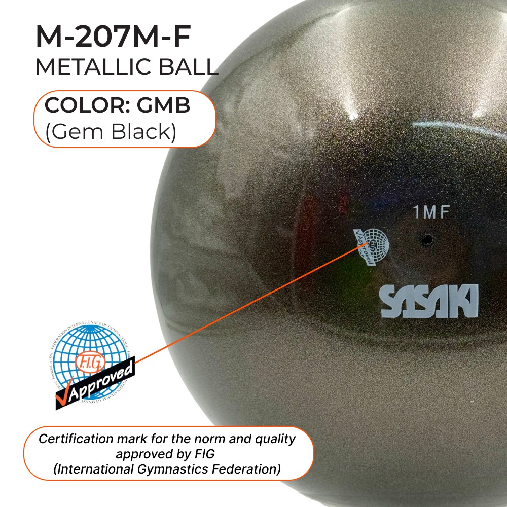 SASAKI 18.5cm Metallic Ball Seniors M-207 M FIG (GMB) view 2