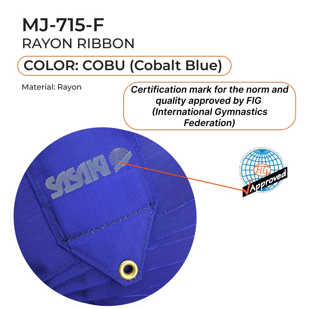 SASAKI Gymnastic ribbon 5 m MJ-715 FIG (COBU) view 2