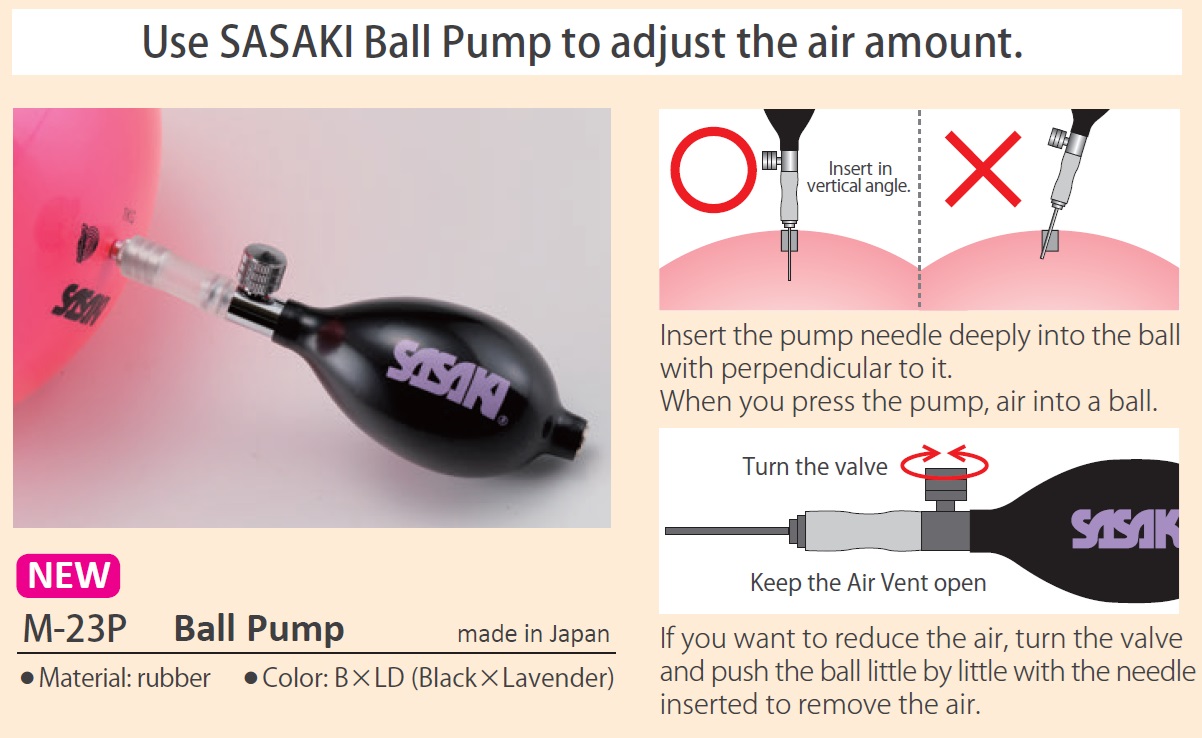 SASAKI Ball pump M-23P (BLACK) view 2