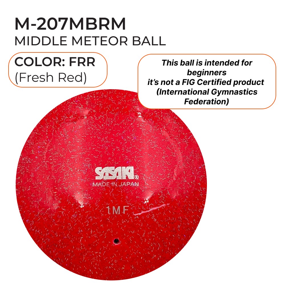 SASAKI Gymnastic ball 17 cm Juniors Meteor M-207 BRM (FRR) view 2