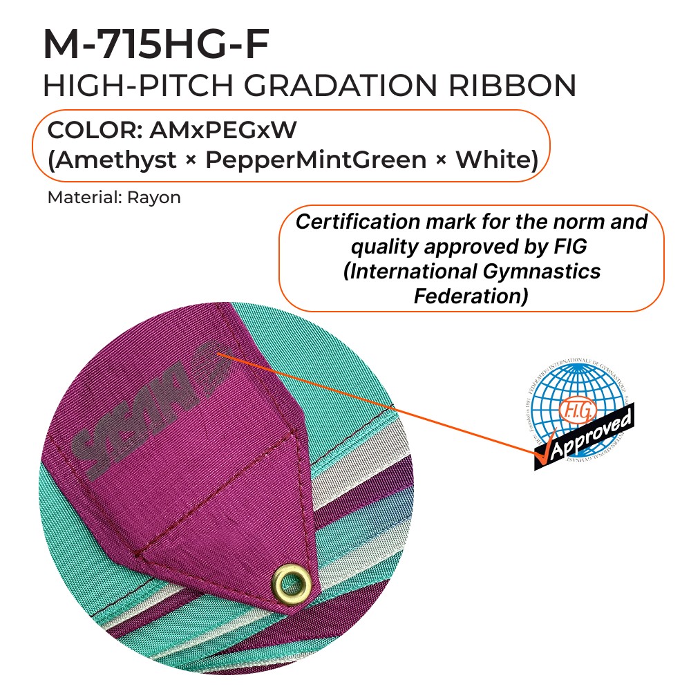 SASAKI FIG Gymnastic ribbon 5 m MJ-715HG FIG (AMxPEGxW) view 2
