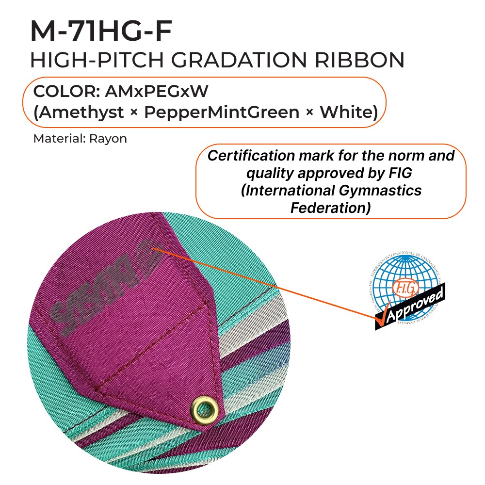 SASAKI FIG Gymnastic ribbon 6 m M-71HG  (AMxPEGxW) view 2