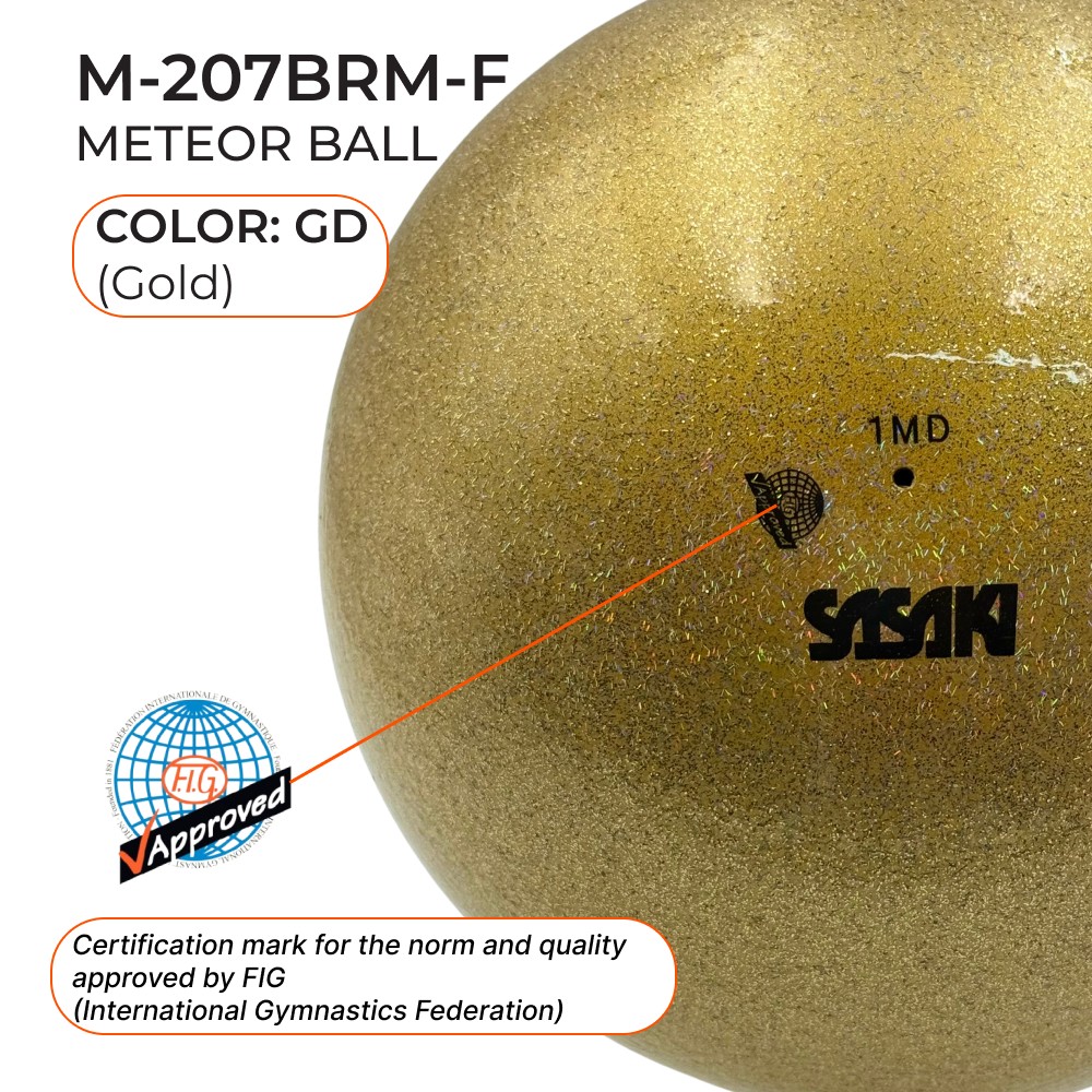 SASAKI Ball 18.5 cm Seniors Meteor M-207BRM FIG (GD) view 2