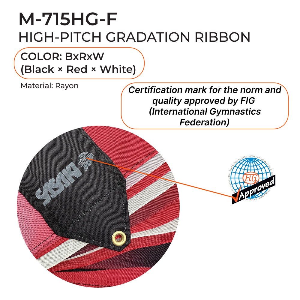 SASAKI FIG Gymnastic ribbon 5 m MJ-715HG FIG (BxRxW) view 2