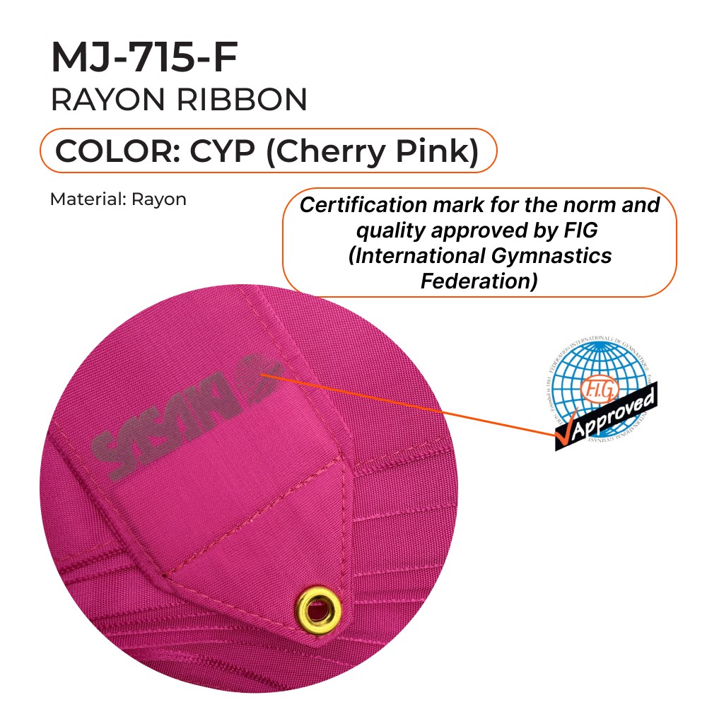 SASAKI Gymnastic ribbon 5 m MJ-715 FIG (CYP) view 2