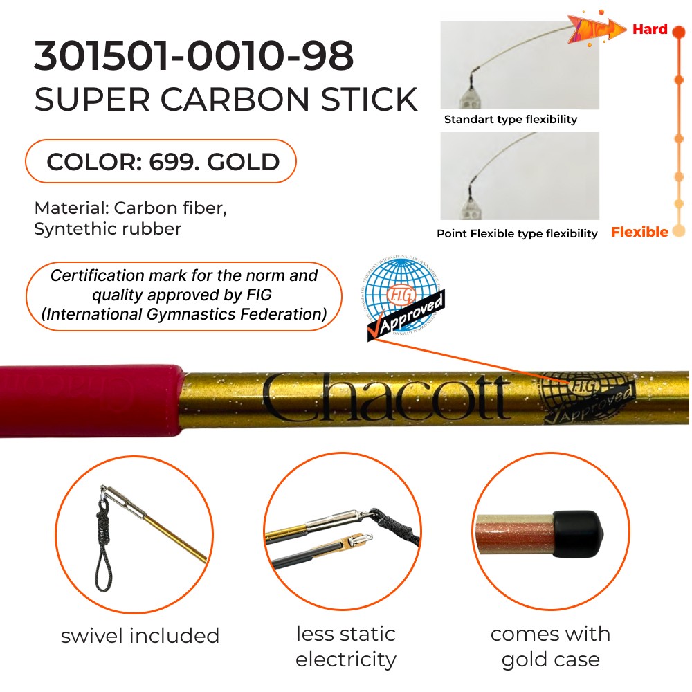 CHACOTT Super carbon stick 60 cm Seniors 301501 0010-98 FIG (699) view 2