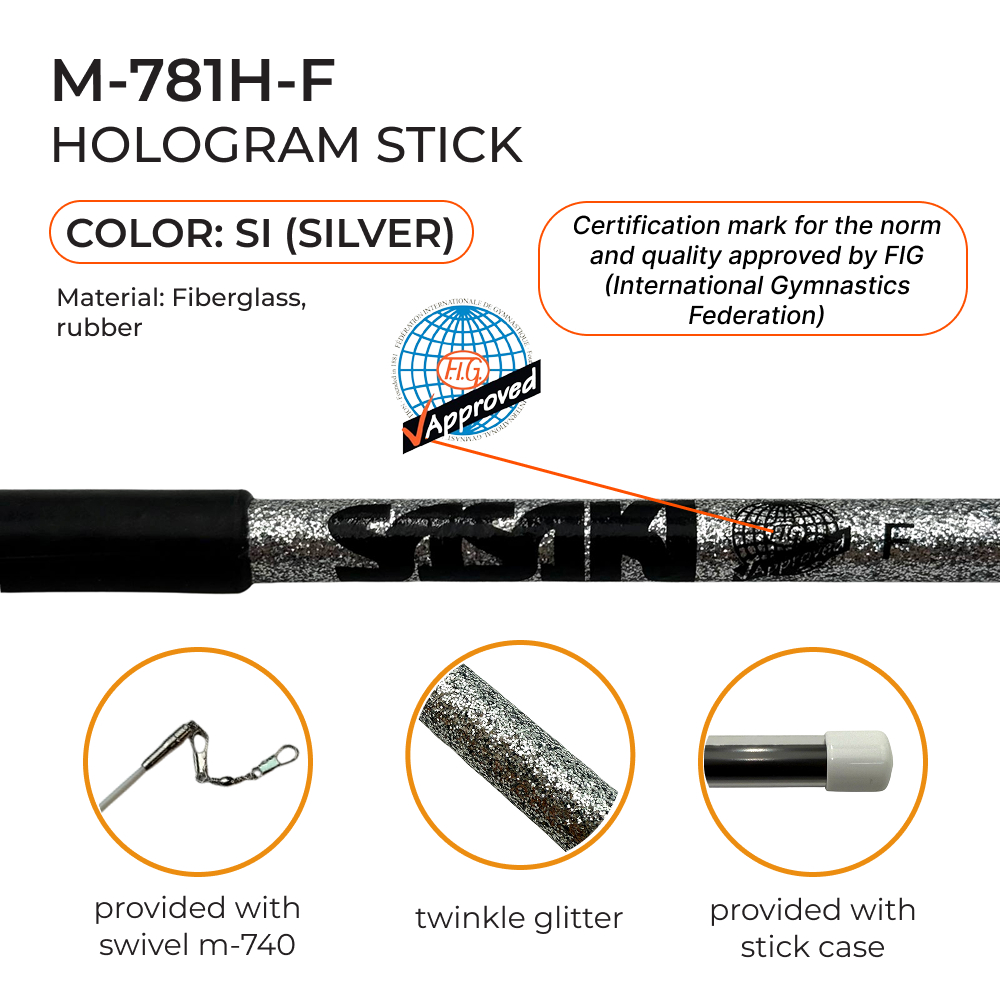 SASAKI 60cm Hologram Fiberglass stick Seniors M-781H-F FIG (SI) view 2