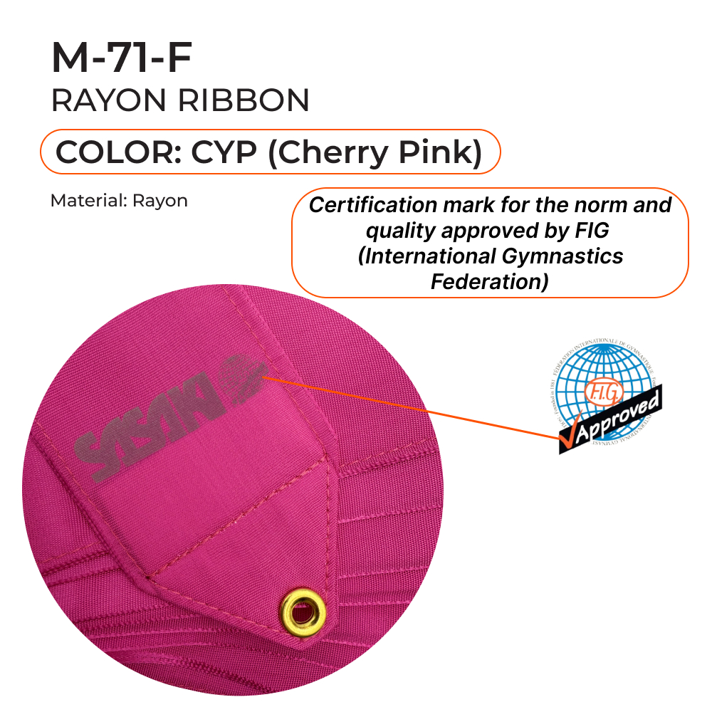 SASAKI Gymnastic ribbon 6 m M-71-F FIG (CYP) view 2
