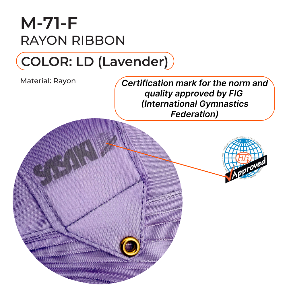 SASAKI Gymnastic ribbon 6 m M-71-F FIG (LD) view 2