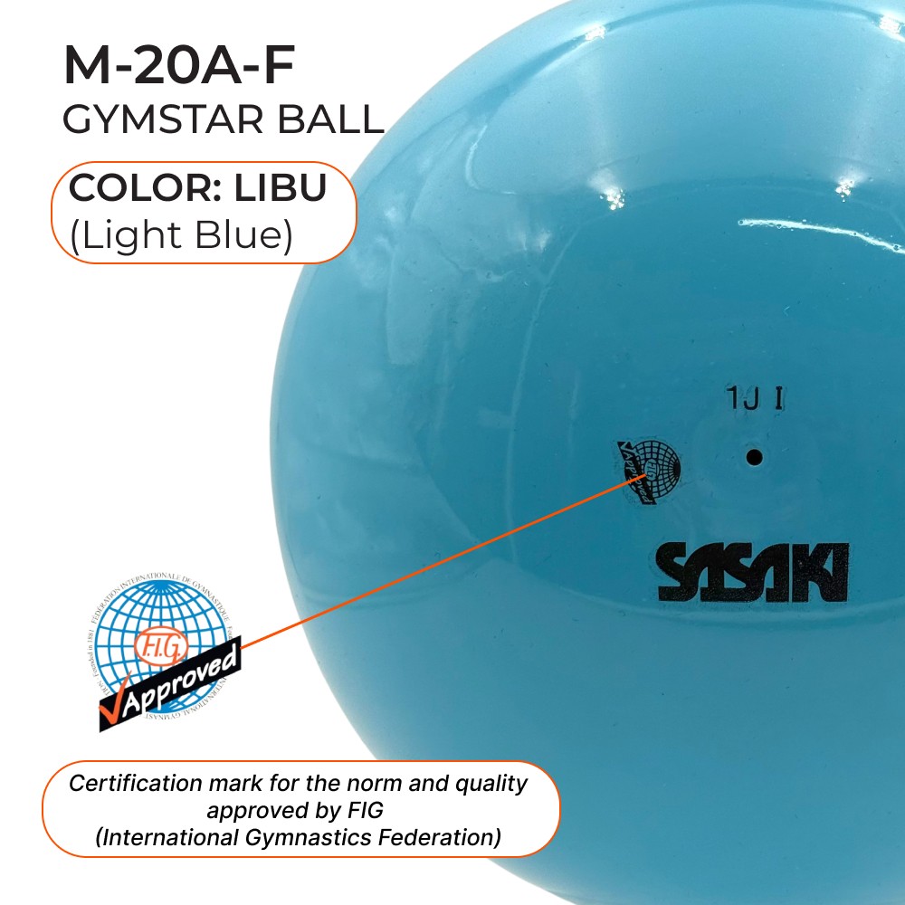 SASAKI 18.5 cm Gymnastic ball Seniors M-20A FIG (LIBU) view 2