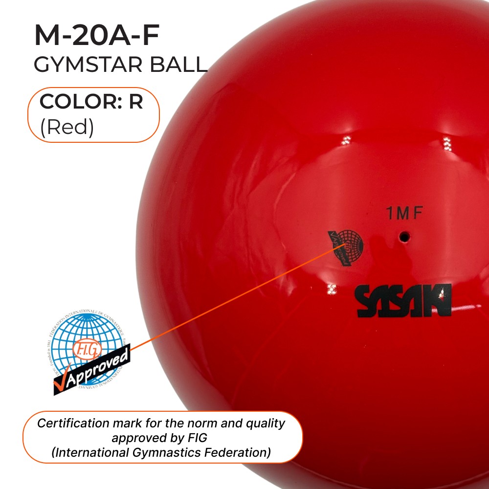 SASAKI 18.5 cm Gymnastic ball Seniors M-20A FIG (R) view 2