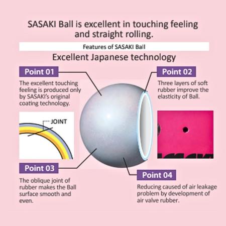 SASAKI 18.5 cm Gymnastic ball Seniors M-20A FIG (R) view 3
