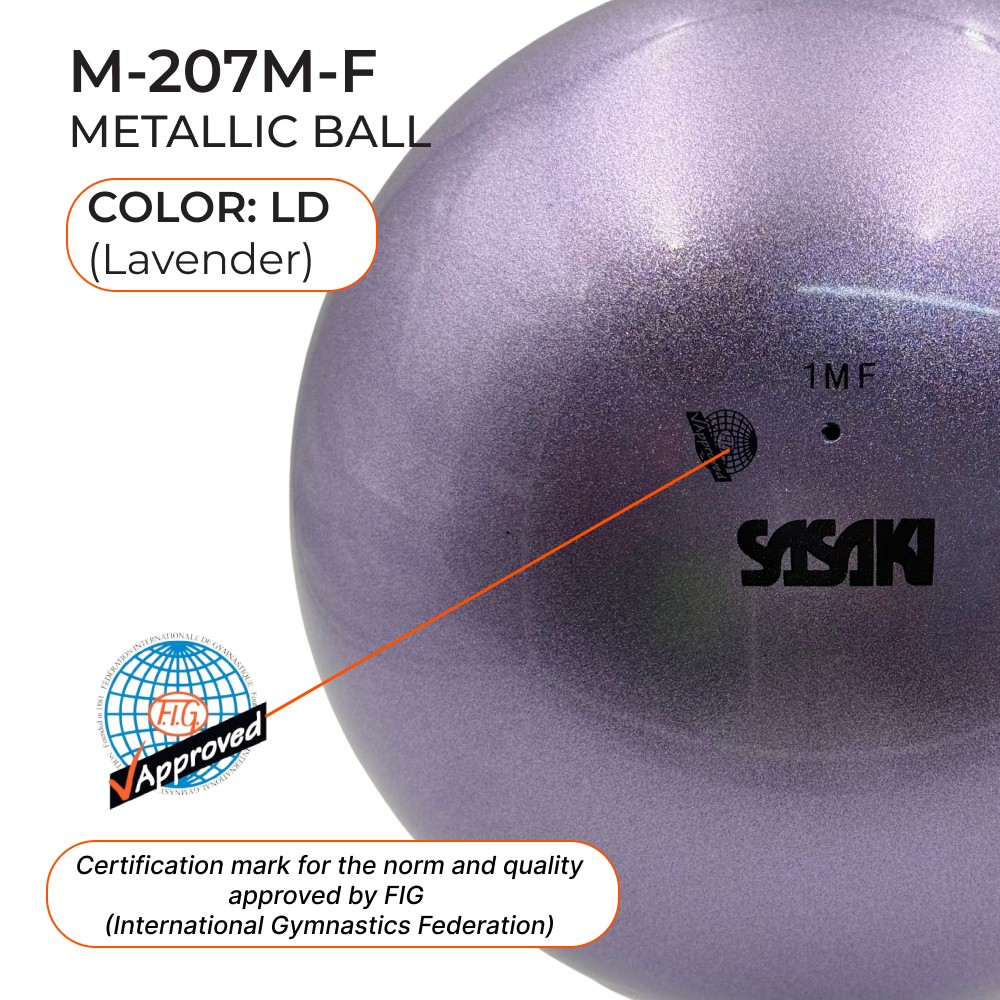 SASAKI 18.5cm Metallic Ball Seniors M-207 M FIG (LD) view 2
