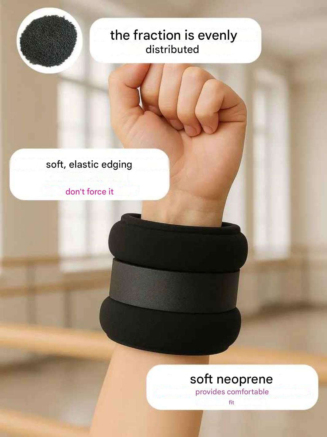 RG Arm/Leg weights 0,25g (Black) view 3