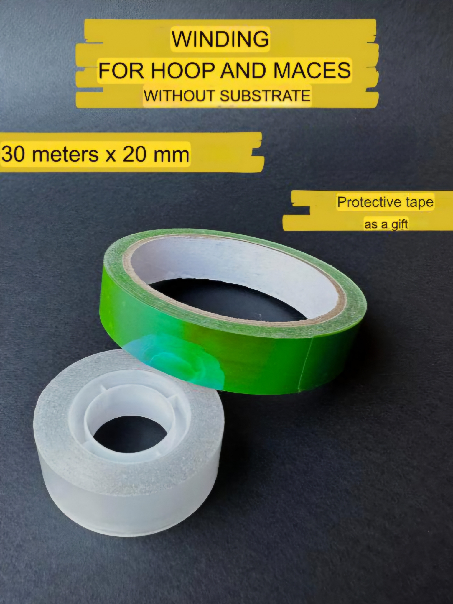 RG Tape for Gymnastics Hoop and Clubs (Green) view 2