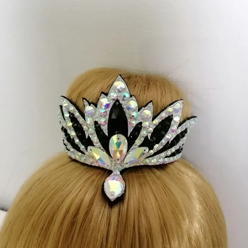 No. 40 RG Hair bun Crown (Black-Silver)