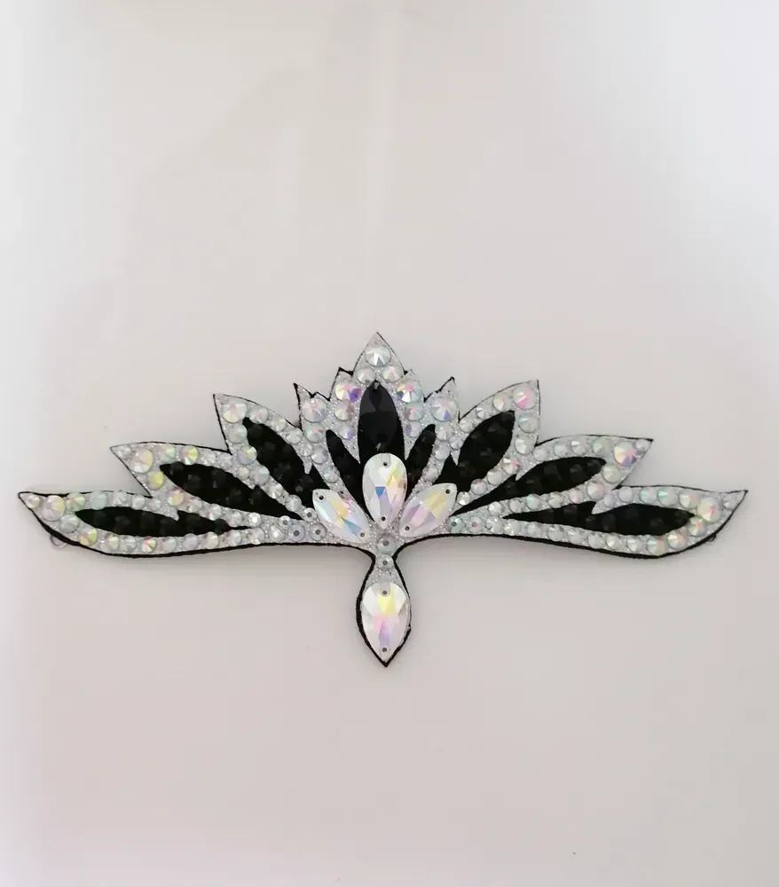 No. 40 RG Hair bun Crown (Black-Silver) view 2