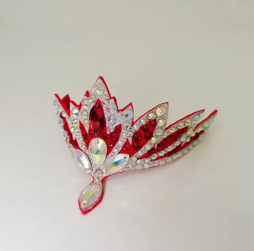 No. 39 RG Hair bun Crown (Red) view 4