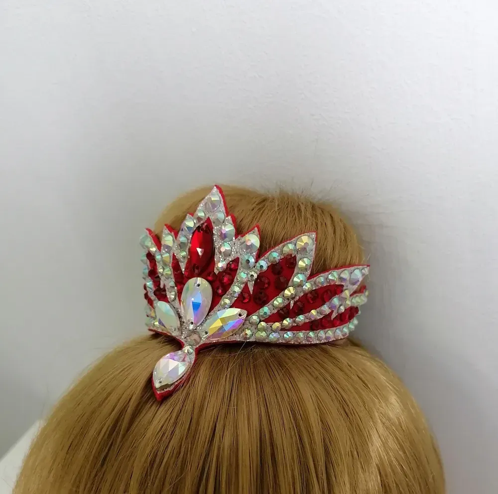 No. 39 RG Hair bun Crown (Red) view 3