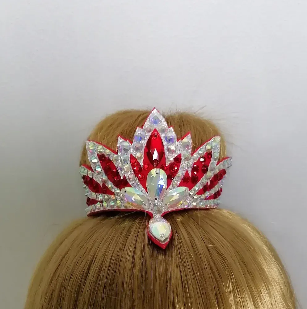 No. 39 RG Hair bun Crown (Red)