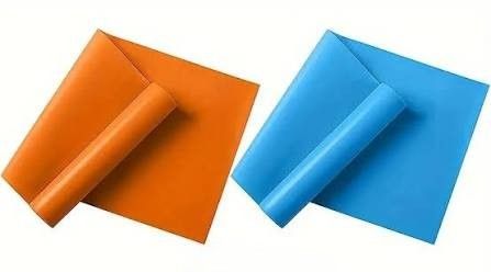 RG Resistance band set of 2 pcs 1.5x15x0.45 mm, Blue + Orange (Light + Medium)