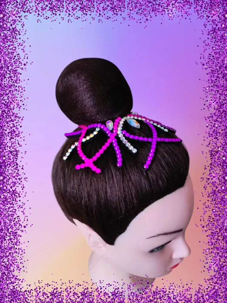 No. 31 RG Hair bun Crown (Pink-Purple Neon) view 4