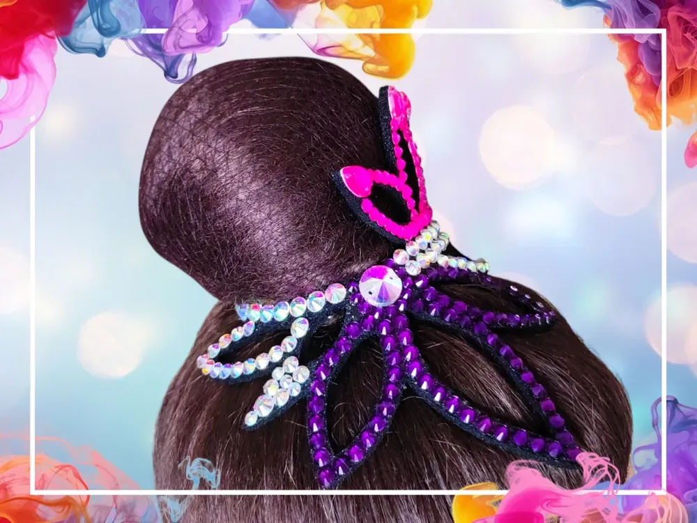 No. 27 RG Hair bun Crown (Pink-Purple-White) view 3