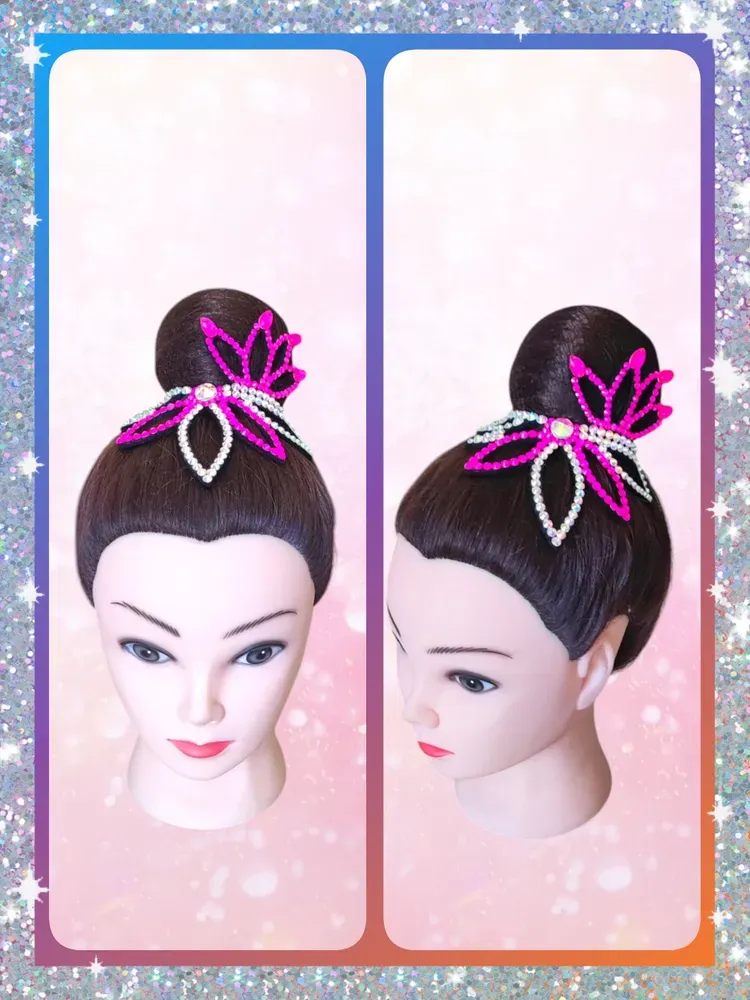 No. 26 RG Hair bun Crown (Pink-White) view 5