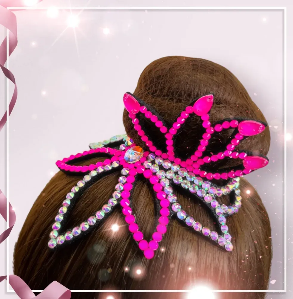 No. 26 RG Hair bun Crown (Pink-White) view 6